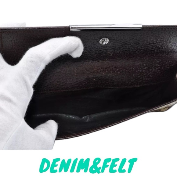 🤎GUCCI GG Brown/Tan Canvas Bi-Fold Leather Zip Around Bar Wallet | PRELOVED!!🤎 - Picture 10 of 11